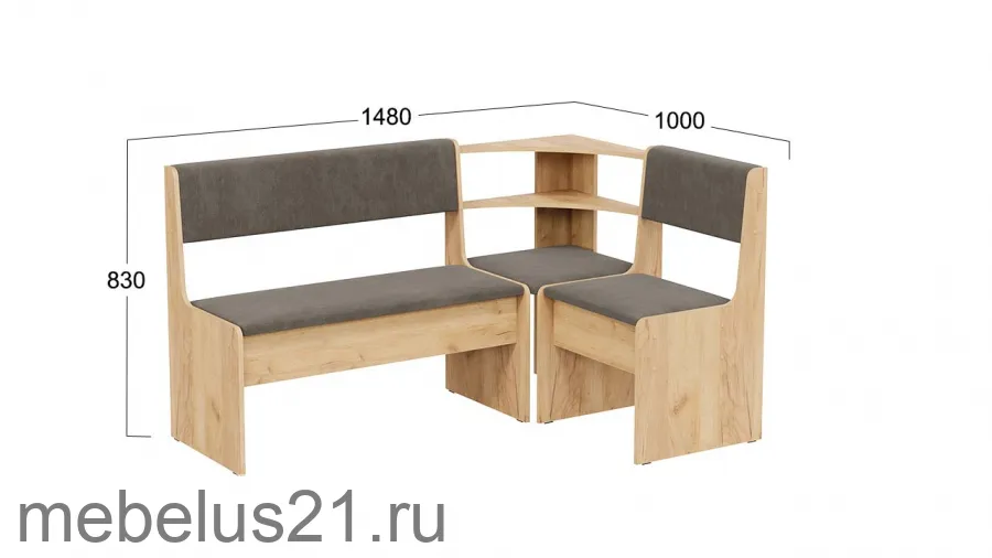 Скамья угловая Ларго