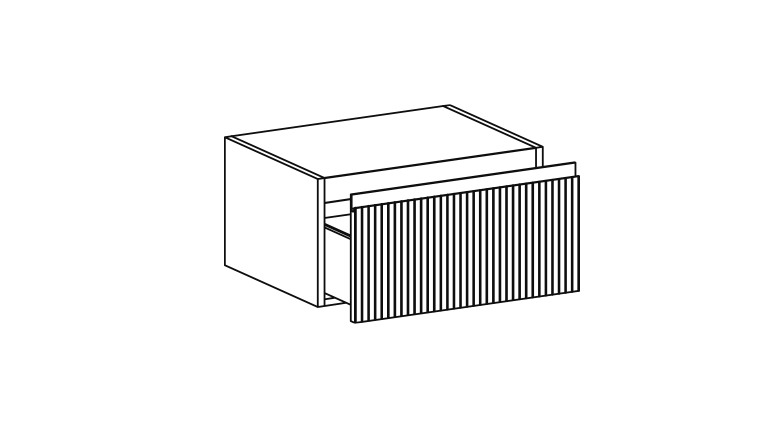 Изображение Тумба подвесная в ванную комнату Globo Linea LB3650S 50x50x36,8