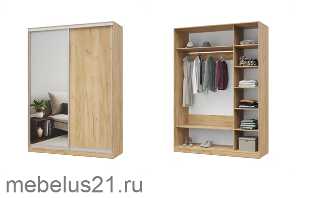 Шкаф купе с зеркалом 170 Роланд