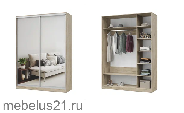 Шкаф купе с зеркалами 150 Роланд