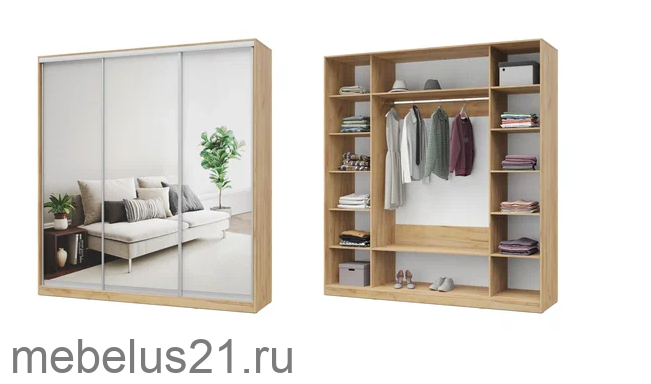 Шкаф купе с зеркалами 220 Роланд