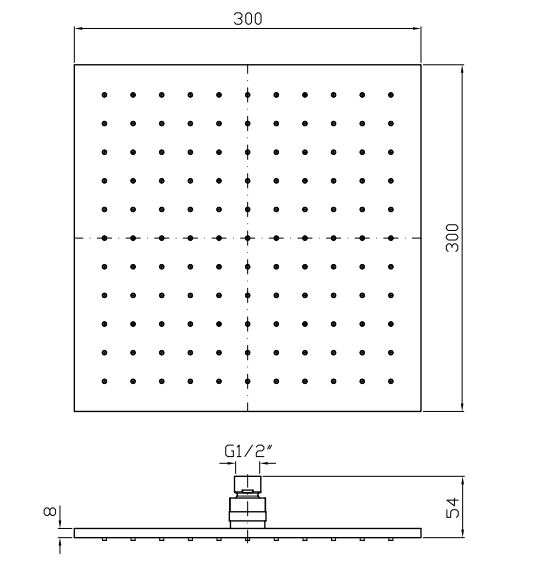Тропический душ Zucchetti Aguablu 30 см Z94269 ФОТО