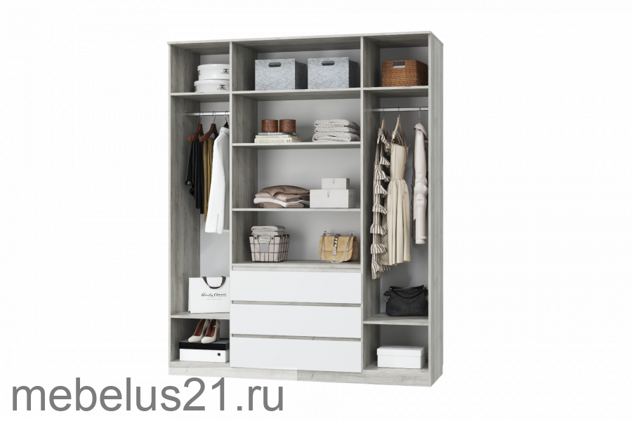 Шкаф 4-х дверный Лори