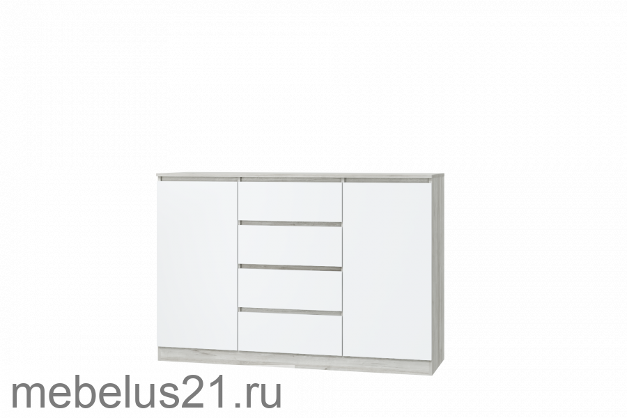 Комод 4 ящика и 2 двери Лори