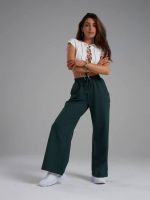 Брюки Палаццо [темно-зеленый]