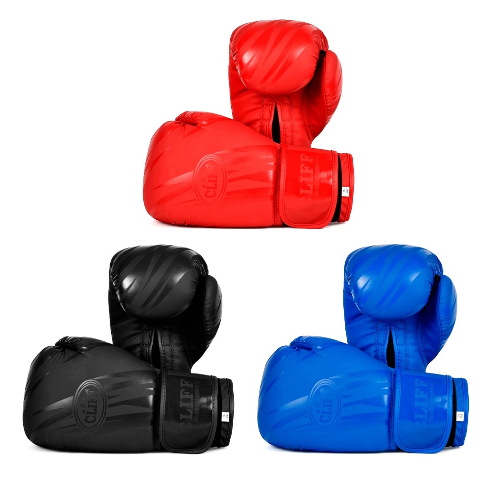 Перчатки боксерские cliff, CF-1 матовые (FLEX) 14 oz чёрные