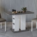 Стол обеденный «Мюнхен» Тип 2 Белый Ясень, Ателье темный