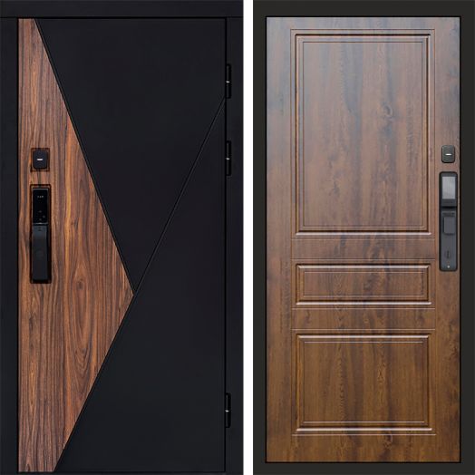 Входная дверь ВДК Матрикс с электронным замком - Классика Дуб