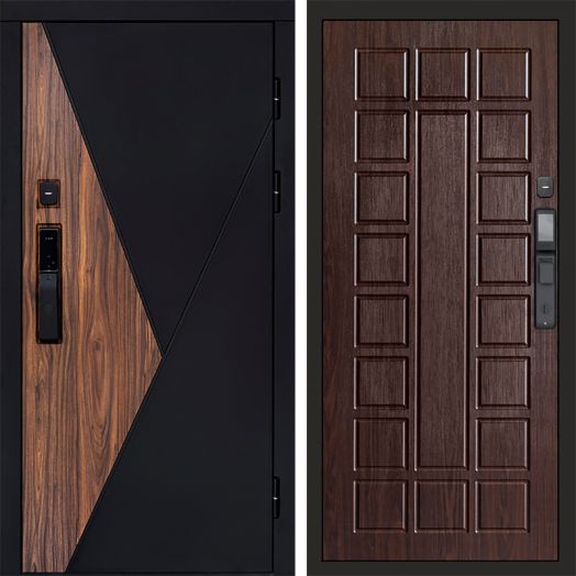 Входная дверь ВДК Матрикс с электронным замком - Престиж Венге