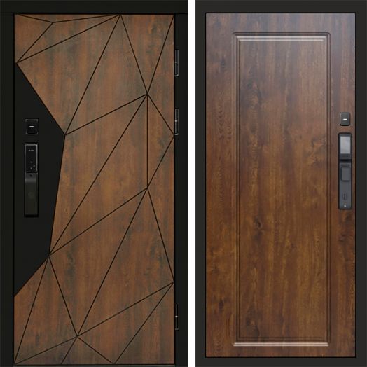 Входная дверь ВДК Геометрия с электронным замком - Гранд Дуб