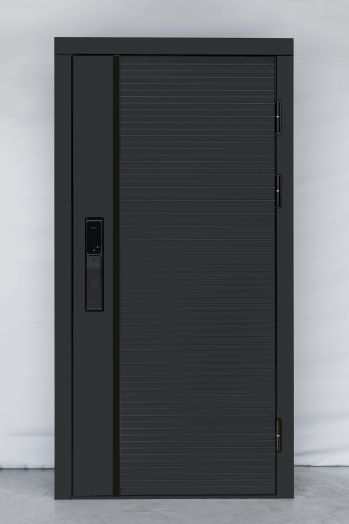 Входная дверь ВДК Блэк Лайн с электронным замком - Лион Лиственница