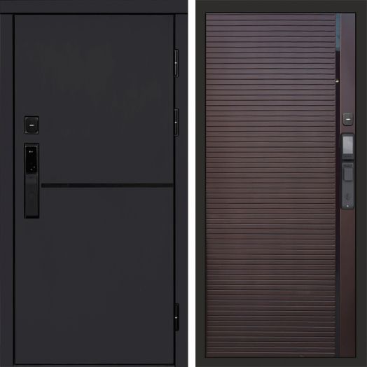Входная дверь ВДК Тренд Блэк с электронным замком - Porte Шоколад