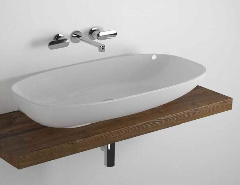 Подвесная раковина Flaminia Nuda 95 5082 95х54,5х17 см ФОТО
