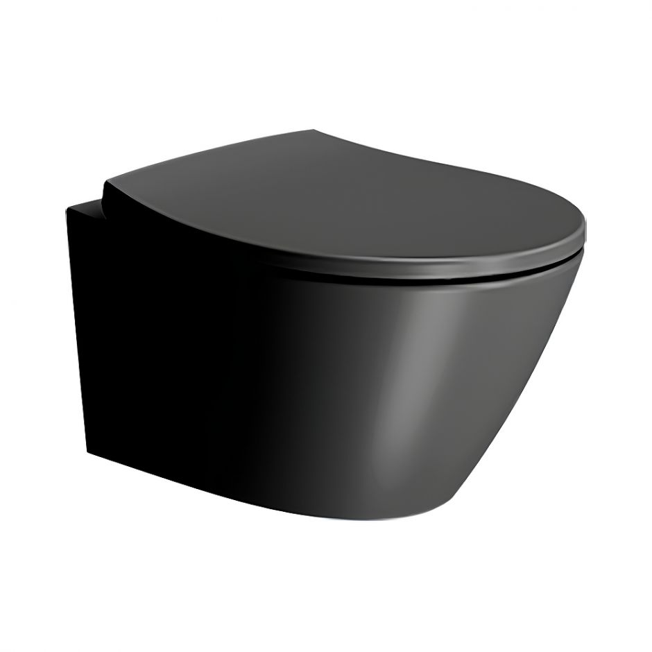 Изображение Подвесной черный унитаз GSI MODO 981626 Swirlflush