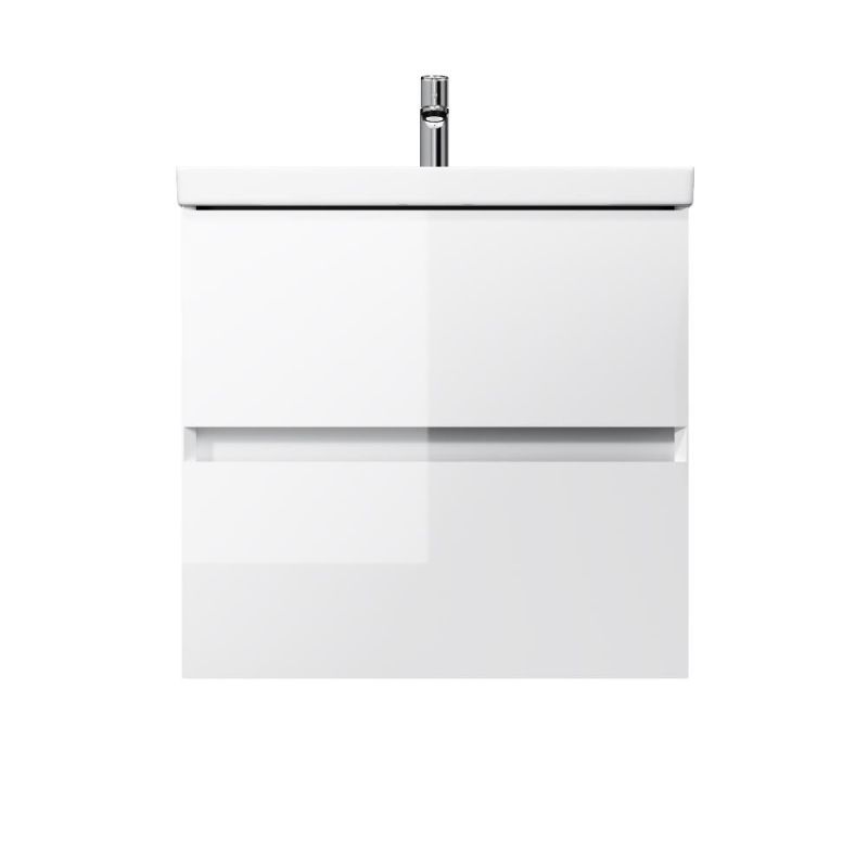 База под раковину AM.PM Above, подвесная, 2 ящика, 60 см, белый глянец M9XFHX0602WG