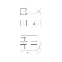 Ручка Olivari Mare M278B схема