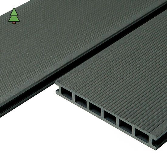 Террасная доска из ДПК 190*25*3000 мм CM Decking Grand цвет: Эбен