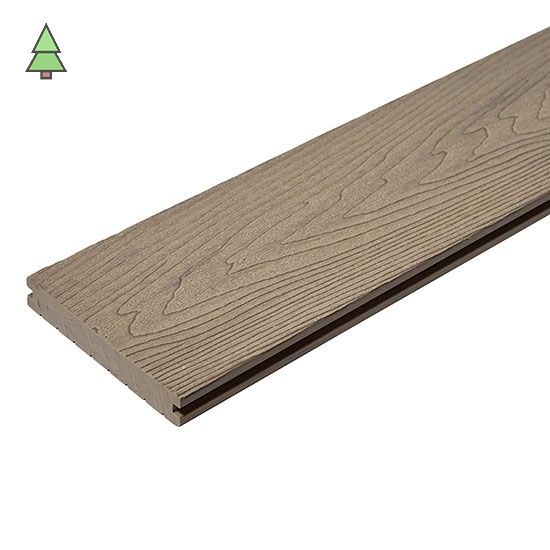 Террасная доска из ДПК 140*20*3000 мм CM Decking Robust Solid цвет: Ясень
