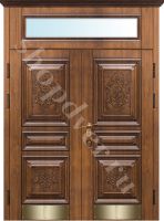 Металлические двери  парадные из массива дуба