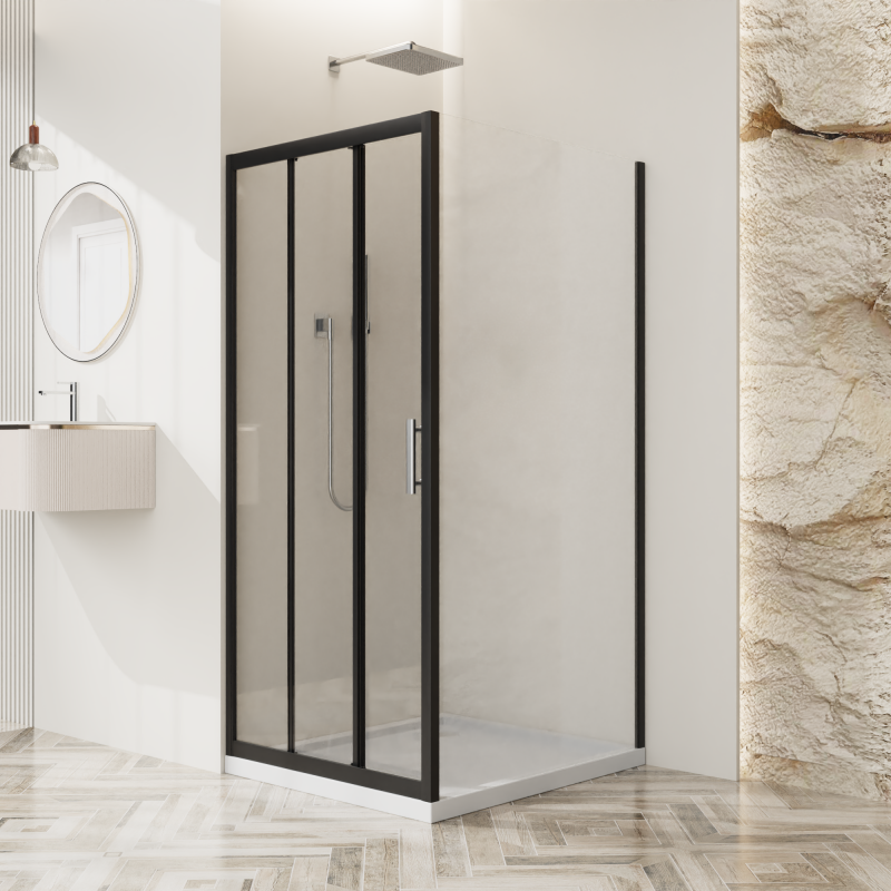 Душевой уголок BelBagno UNO-195-AHF-31-120/90-C-NERO
