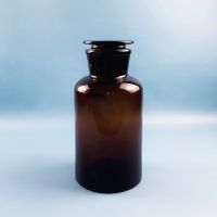 Склянка (штанглас) Labdevices, 2500 мл, темное стекло, с притёртой пробкой, широкое горло