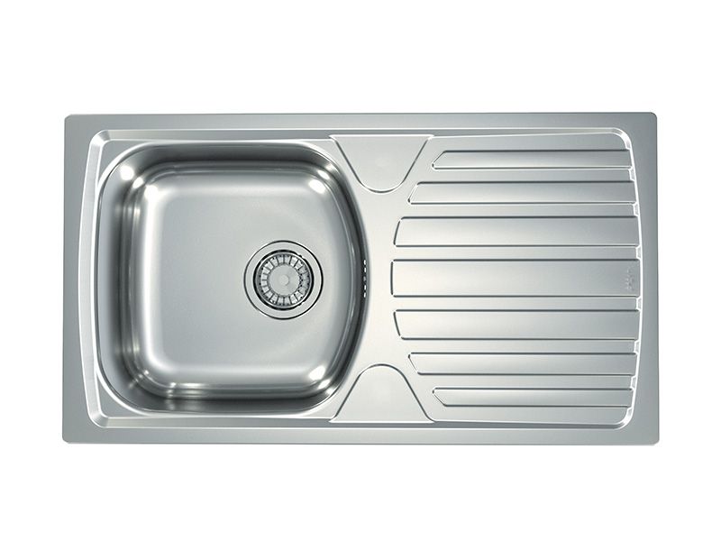 Изображение Мойка для кухни Alveus BASIC 170 NAT-90 NEW в комплекте с сифоном 78х43,5 см