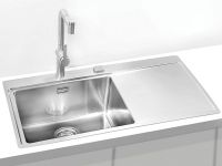 Мойка для кухни Alveus PURE 50L KMB-90 левая в комплекте с сифоном 86х52,5 см схема 2