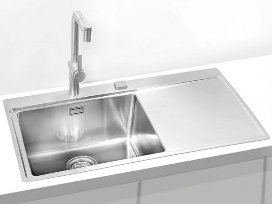 Мойка для кухни Alveus PURE 50L KMB-90 левая в комплекте с сифоном 86х52,5 см схема 2