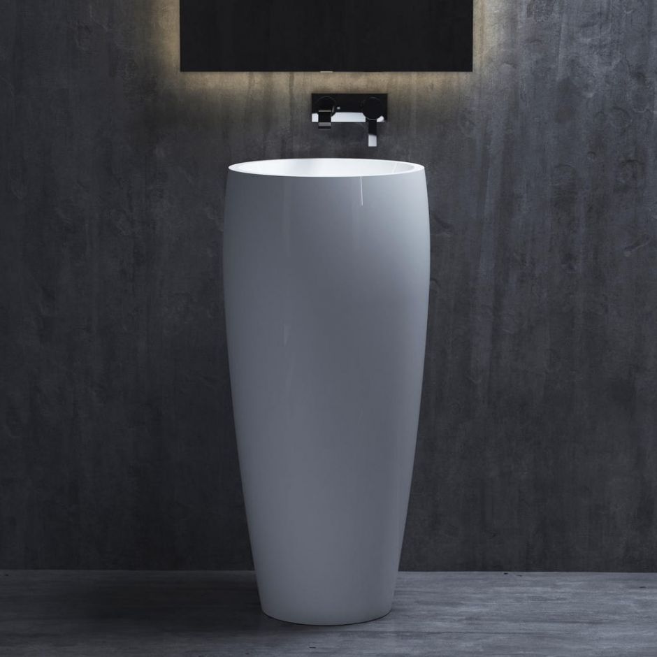 Белая напольная раковина Salini Armonia 203 47х47 ФОТО