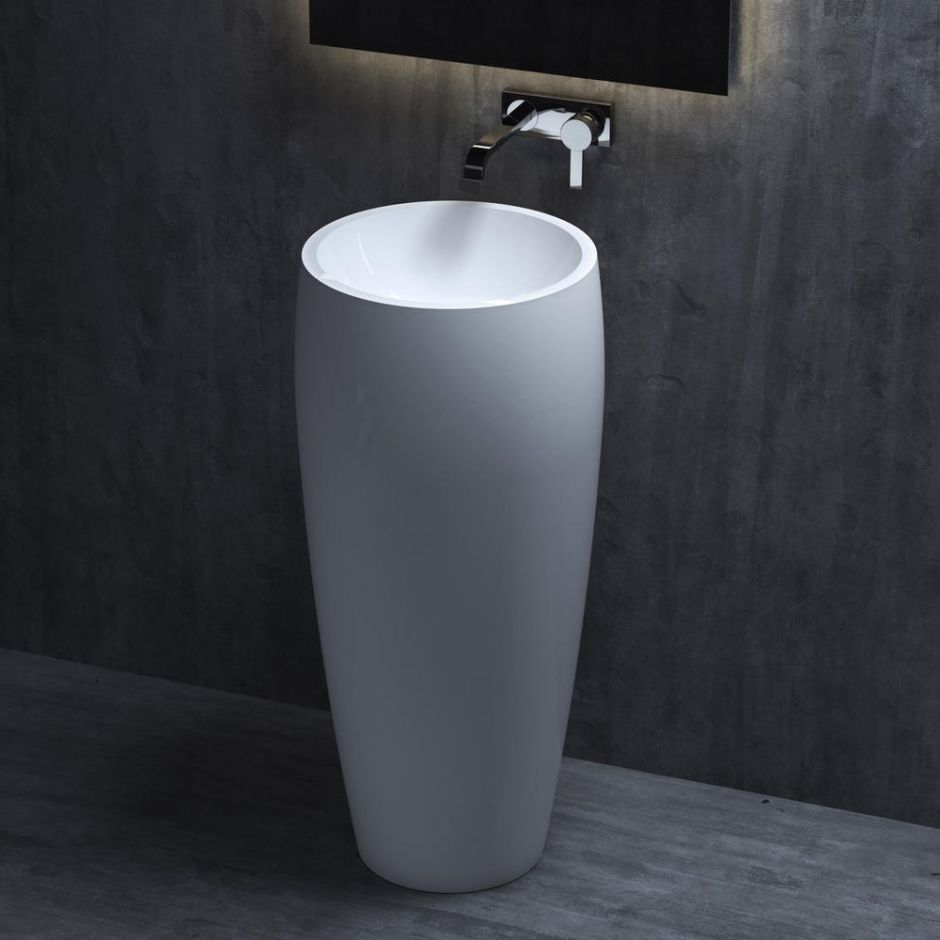 Белая напольная раковина Salini Armonia 203 47х47 ФОТО