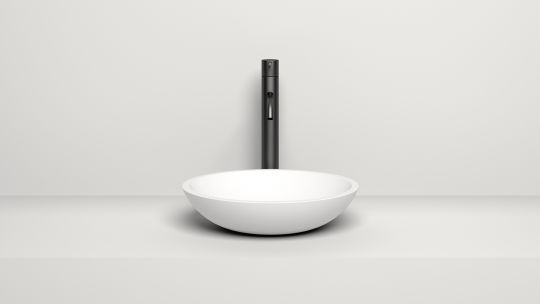 Белая раковина круглая Salini Callista 105 37х37 1101105G схема 3