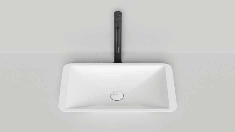 Белая прямоугольная раковина Salini Callista 107 58х35 1101107G ФОТО