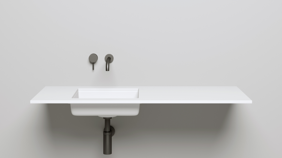 Белая встраиваемая раковина Salini Marea 07 42х42 ФОТО