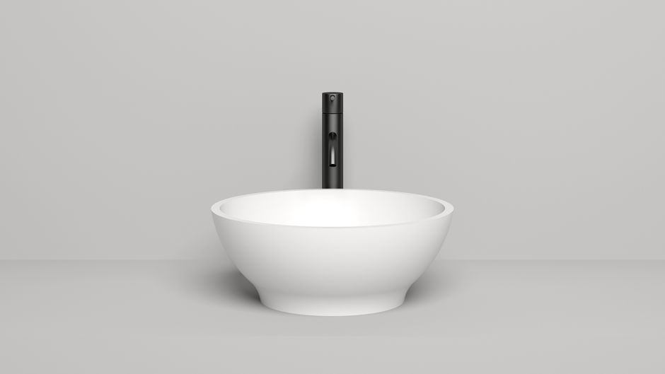 Белая круглая накладная раковина Salini Gloria 303 42x42 ФОТО