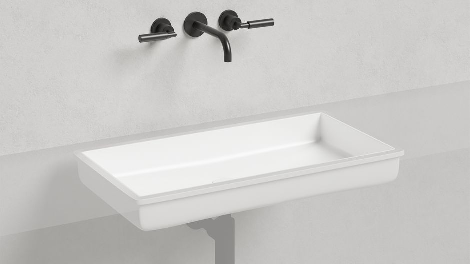 Белая встраиваемая прямоугольная раковина Salini Marea 10 75х40 ФОТО