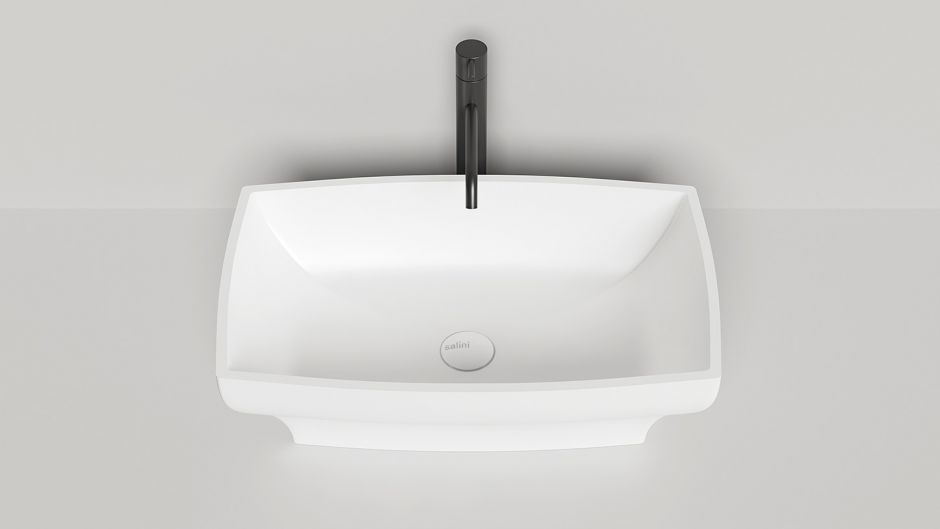 Белая прямоугольная раковина Salini Gloria 304 60x38 1102204M ФОТО