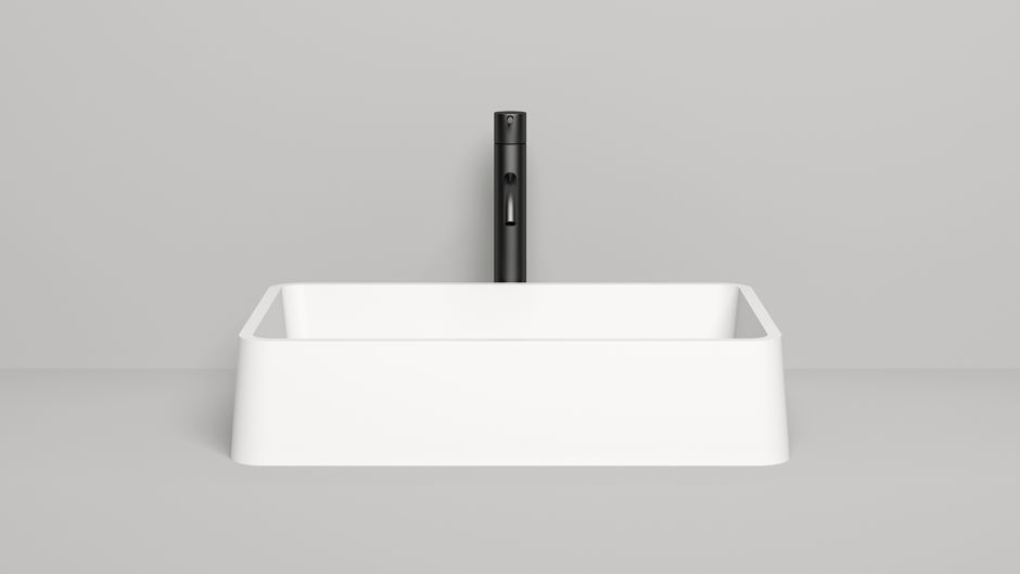 Белая прямоугольная накладная раковина Salini Gloria 307 60x40 1102207M ФОТО