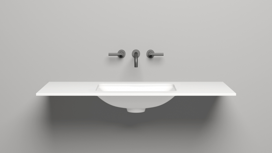 Белая столешница Salini Costa 1200х500 200123M ФОТО