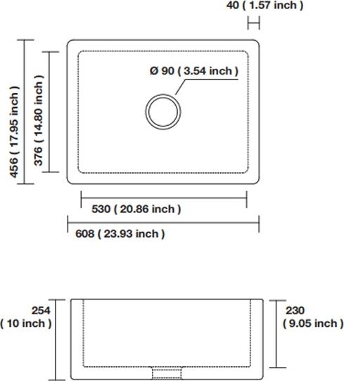 Кухонная мойка Kerasan Hannah Essex 541001 с фартуком, белый глянец 60,8х45,6 см ФОТО