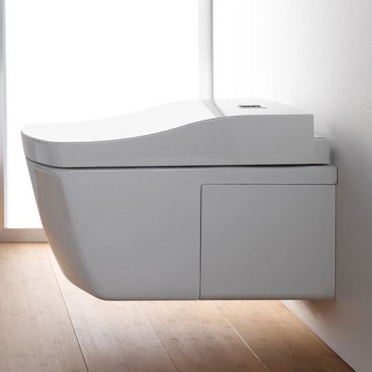 Безободковый белый унитаз подвесной TOTO Neorest EW CW994 с функцией биде схема 4