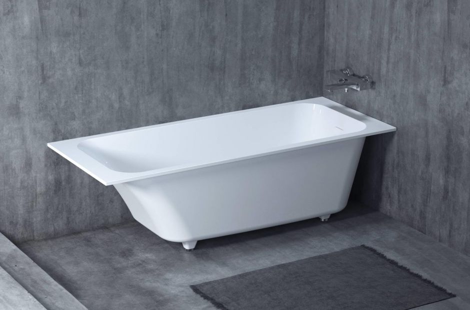 Белая ванна из искусственного камня Salini Orlanda KIT 180х80 102112G ФОТО