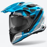 Airoh Commander 2 Mavick Cerulean Blue Gloss шлем для приключений и мототуризма