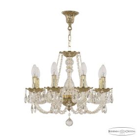 Люстра Хрустальная BOHЕMIA IVЕLЕ CRYSTAL 1601/8/160 G Золото, Стекло / Богемия Ивеле Кристалл