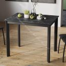 Стол раздвижной «Риттер» Тип 1 Черный муар, Керамика матовая черный мрамор