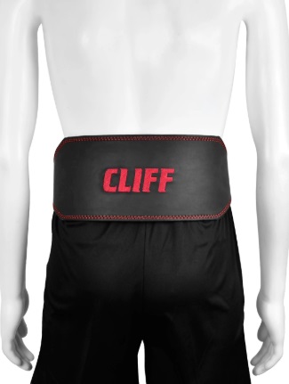 Пояс Т/А Cliff натуральная кожа, CS4, 6 дюйма(15см.), чёрно-красный, 3XL