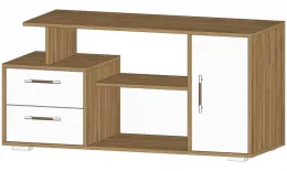 ТВ тумба Лацио (ш1200*г440*в584мм) дуб крафт / белый