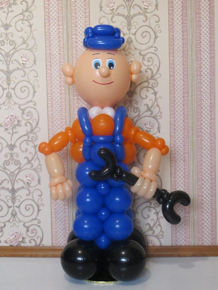 Механик, слесарь фигура из воздушных шаров