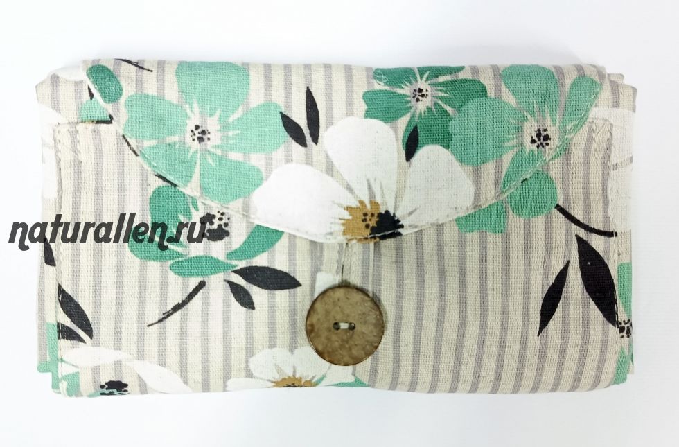 Сумка-шоппер складная "Полоска" (лён)