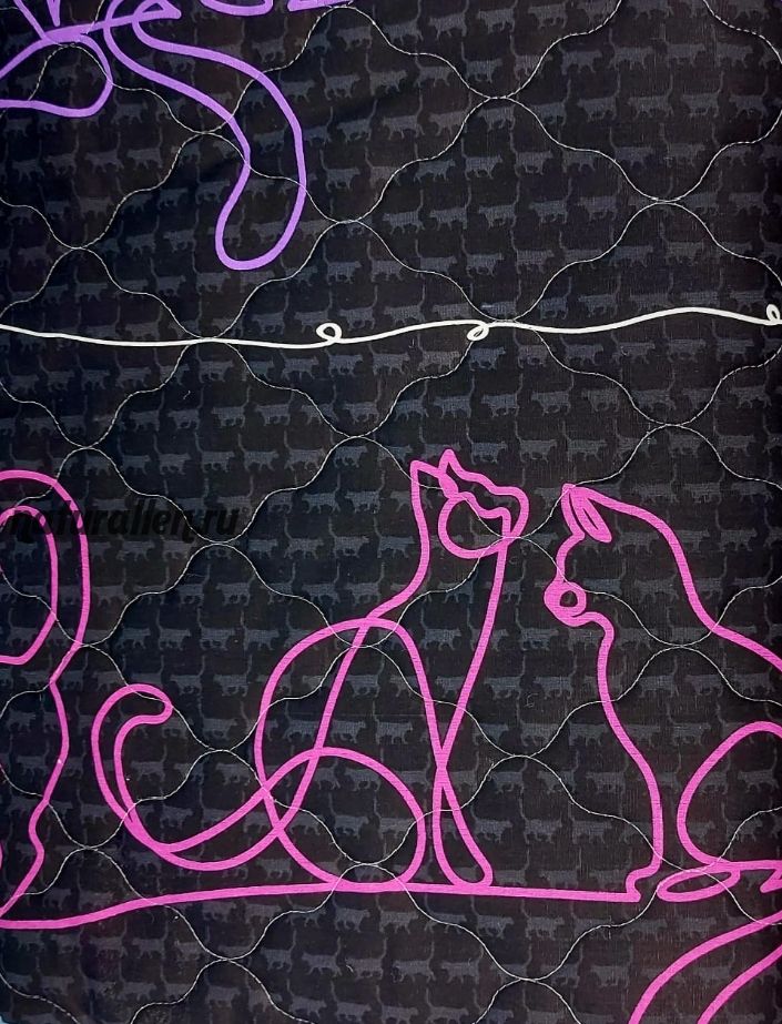 Простынь Бязь премиум 1,5 сп "Кошки". Распродажа!