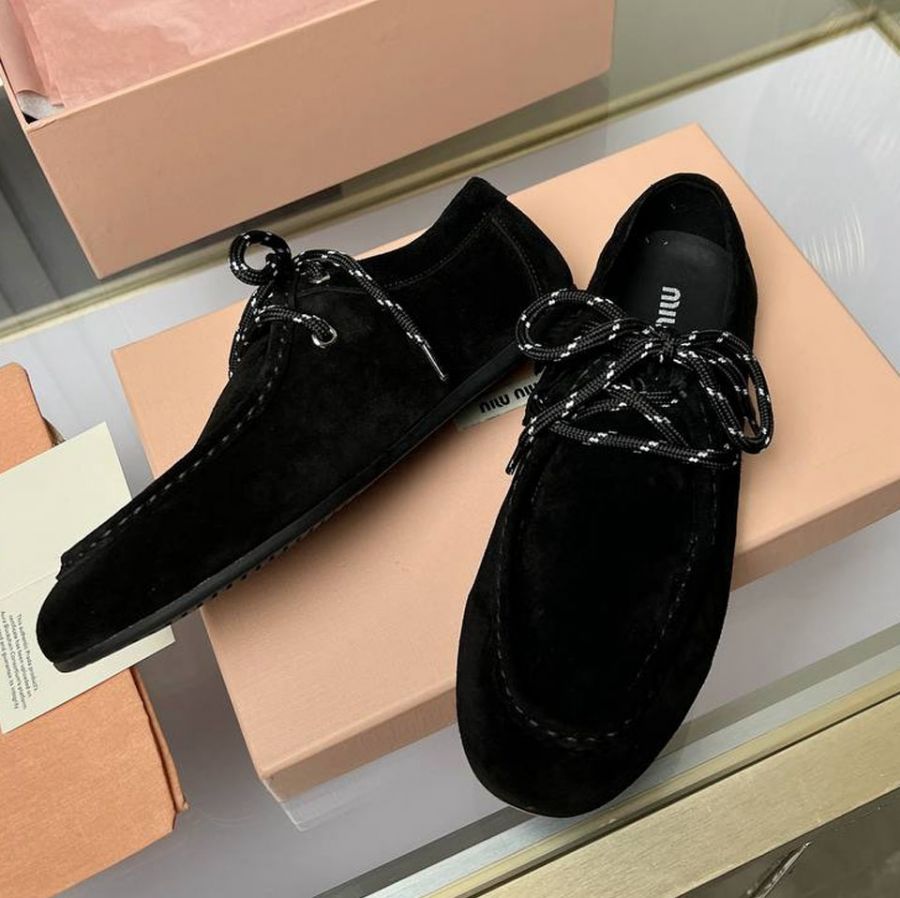 Ботинки лоферы MIU MIU Premium